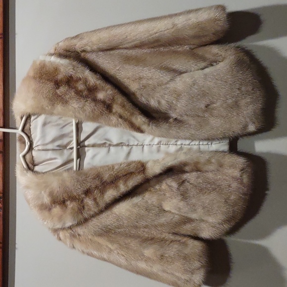 Jackets & Blazers - Mink Fur Jacket Wrap Blonde Vintage Rodeo Winter Montana Colorado Vacation